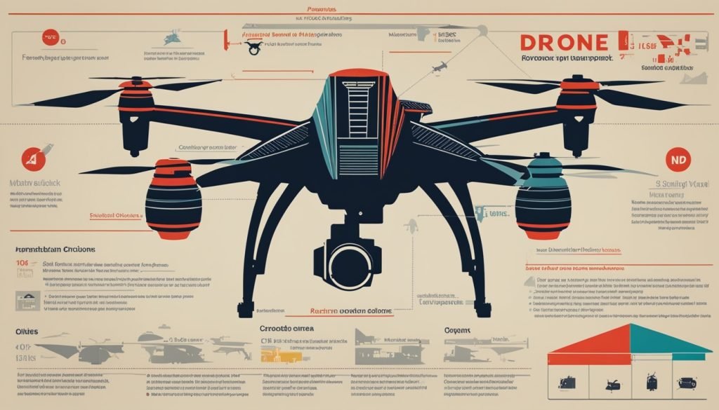 Drone flight restrictions infographic