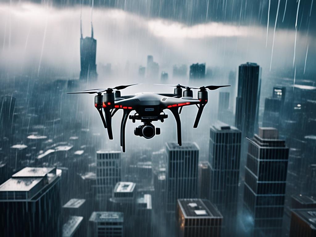 DJI Drone in Rain